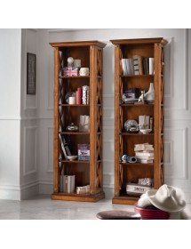 LIBRERIA CLASSICA 5 RIPIANI IN LEGNO BASSANO 62X40X191