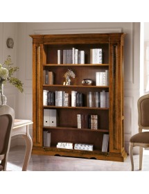 LIBRERIA CLASSICA 5 RIPIANI IN LEGNO BASSANO 160X43X206