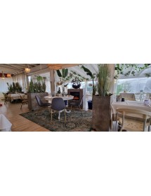 MOBILI 2G - TAVOLO ROTONDO ALLUNGABILE LEGNO GREZZO DIAMETRO 120x120 H.80