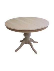 MOBILI 2G - TAVOLO ROTONDO ALLUNGABILE GREZZO DIAMETRO 120X120H.80 VISTA FRONTALE