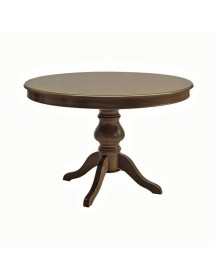 MOBILI 2G - TAVOLO ROTONDO ALLUNGABILE GREZZO DIAMETRO 120X120H.80 VISTA FRONTALE