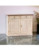 MOBILI 2G - Credenza 2 Ante  2 cassetti shabby Bicolore Legno 105X42X85 VISTA FRONTALE