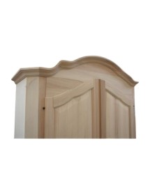 ARMADIO SAGOMATO 2 PORTE LEGNO GREZZO 138X61X200 (471)