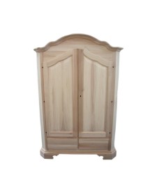 ARMADIO SAGOMATO 2 PORTE LEGNO GREZZO 138X61X200 (471)