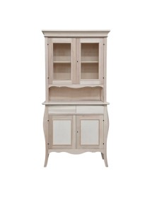 MOBILI 2G - CRISTALLIERA 4 ANTE 2 CASSETTI GREZZO L.105 P.50 H.209