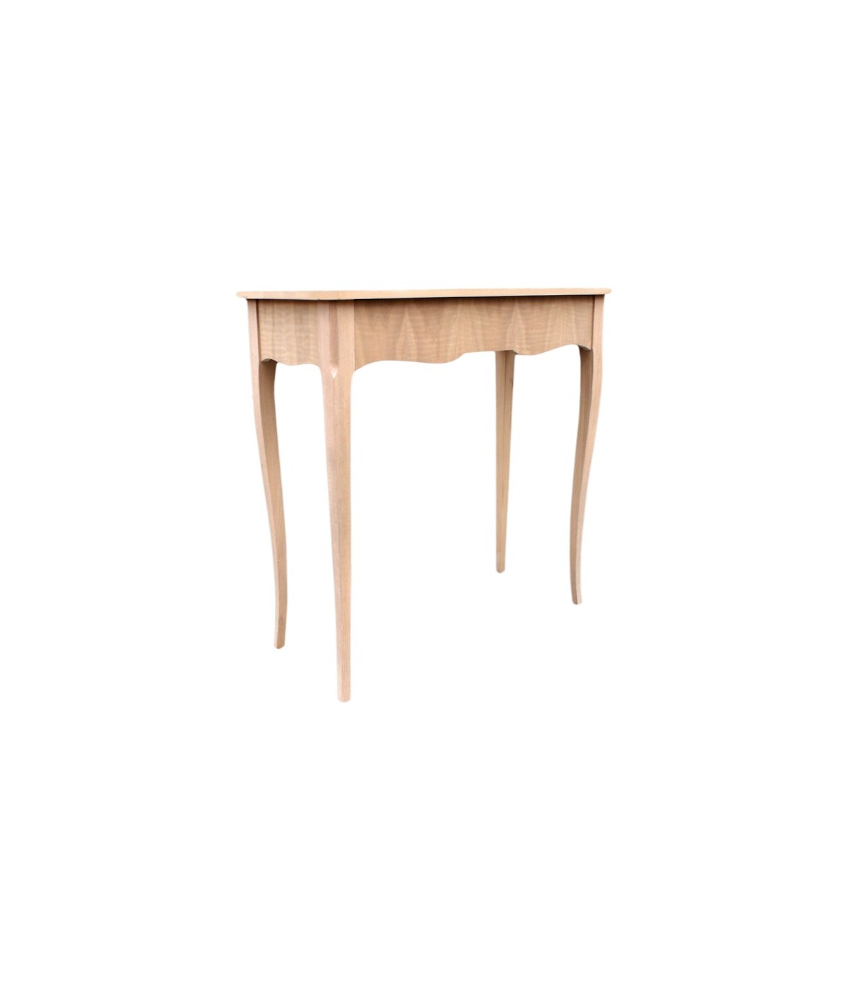 MOBILI 2G - CONSOLLE 1 CASSETTO INTARSIATA LEGNO GREZZO L.79 P.34 H.80