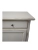 MOBILI 2G - Madia credenza 2 porte 2 cassetti legno shabby bianco consumato 114x49x97 (3064) VISTA FRONTALE