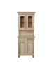 MOBILI 2G - Cristalliera in legno 2 Ante Arte Povera grezza 82x43x205 vista frontale