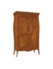 MOBILI 2G - ARMADIO 2 ANTE CLASSICO LEGNO FINITURA NOCE BASSANO 127x64x212