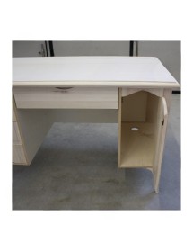 SCRIVANIA IN LEGNO 3 CASSETTI PIANO ESTRAIBILE PORTA TASTIERA 130X75X80 (2129)
