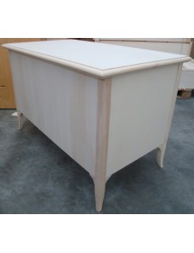 SCRIVANIA IN LEGNO 3 CASSETTI PIANO ESTRAIBILE PORTA TASTIERA 130X75X80 (2129)