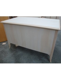 SCRIVANIA IN LEGNO 3 CASSETTI PIANO ESTRAIBILE PORTA TASTIERA 130X75X80 (2129)