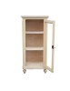 MOBILI 2G - VETRINA 1 ANTA IN LEGNO GREZZO L.60 P.40 H.131 (1102)