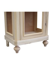 MOBILI 2G - VETRINA 1 ANTA IN LEGNO GREZZO L.60 P.40 H.131 (1102)