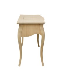 MOBILI 2G - TOELETTA IN LEGNO 2 CASSETTI GREZZO L.120 P.50 H.80 (059) vista frontale