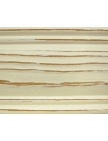 MOBILI 2G -  Comodino 3 cassetti legno shabby bianco spazzolato 61x39x64 (2217) vista frontale