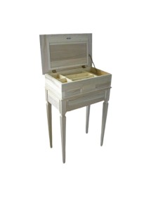 MOBILI 2G - PORTA GIOIE IN LEGNO 4 CASSETTI CON RIBALTA GREZZO (969)