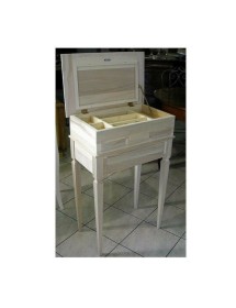 Porta gioie classico legno 4 cassetti tinta noce 58x36x90 (969)