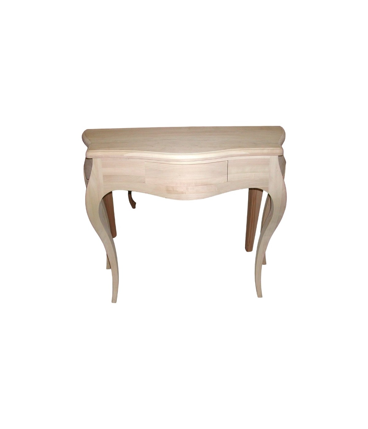 MOBILI 2G - CONSOLLE IN LEGNO MASSELLO 1 CASSETTO GREZZO (293)