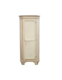 MOBILE ANGOLARE IN LEGNO CLASSICO 1 PORTA BIANCO E GRIGIO L.58 X 58...
