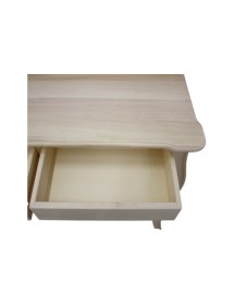 Consolle in legno classica 2 cassetti grezzo L.101 P.38 H.82 (3108)