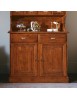 MOBILI 2G - Cristalliera in legno massello 4 porte 6 cassetti  arte povera l.120 p.51 h.211 (850+851) VISTA FRONTALE
