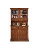 MOBILI 2G - Cristalliera in legno massello 4 porte 6 cassetti  arte povera l.120 p.51 h.211 (850+851) VISTA FRONTALE