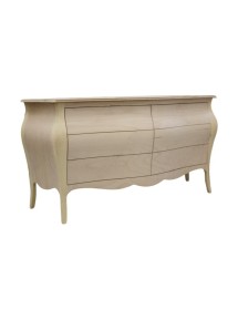 COMÒ BOMBATO CLASSICO 6 CASSETTI BIANCO PERLATO 162X58X85 (3246)