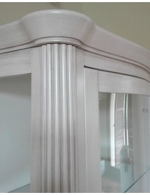 VETRINA IN LEGNO 1 CASSETTO 1 PORTA GREZZO L.88 P.46 H.205 (5006)