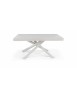 MOBILI 2G - TAVOLO BIG TABLE NOBILITATO BIANCO CONSUMATO L.160 P.90 H.77