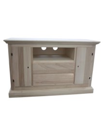 MOBILI 2G - Porta tv 2 porte 2 cassetti legno grezzo 110x45x68 (5001) VISTA FRONTALE