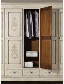 Armadio classico 6 porte 6 cassetti legno grezzo  300X61X240 (685)