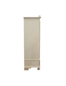 ARMADIO ARTE POVERA 2 PORTE IN LEGNO TINTA NOCE 122X60X204 (1204)