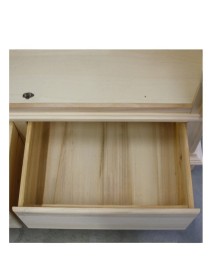 ARMADIO ARTE POVERA 2 PORTE IN LEGNO TINTA NOCE 122X60X204 (1204)