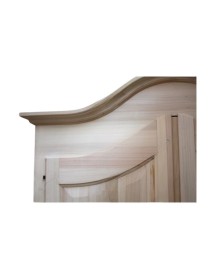 ARMADIO IN LEGNO 2 PORTE TINTA NOCE ARTE POVERA 125X61X200 (922)