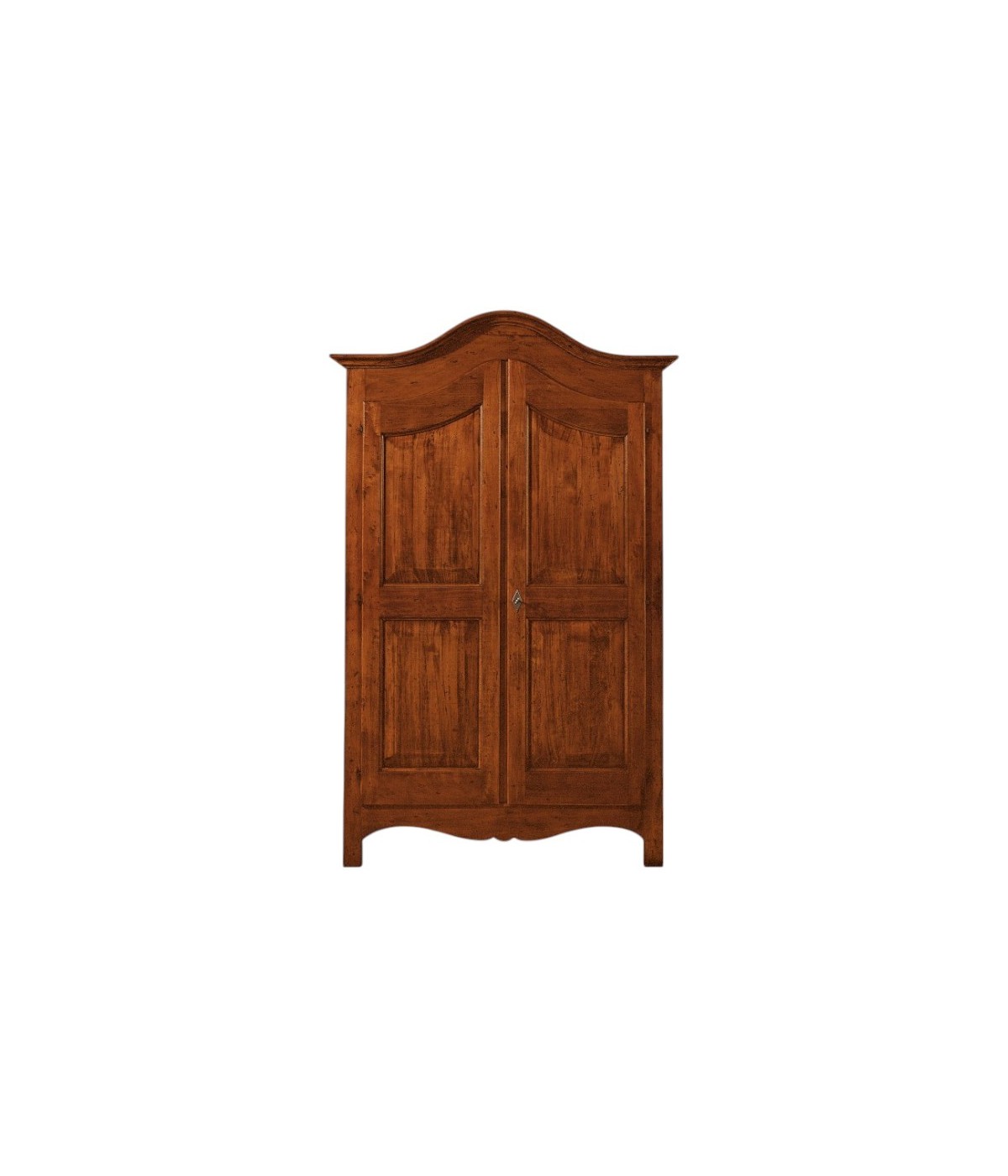 MOBILI 2G - ARMADIO IN LEGNO 2 PORTE TINTA NOCE ARTE POVERA 125X61X200 (922)