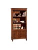 MOBILI 2G - LIBRERIA 3 VANI A GIORNO 2 PORTE LEGNO MASSELLO L.100 P.40 H.194 (1519)