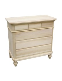 COMO' IN LEGNO 6 CASSETTI TINTA NOCE L.90 x P.45 H.88 (708)