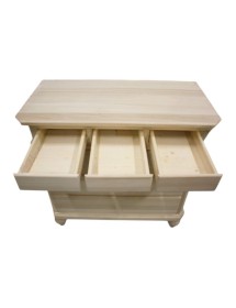 COMO' IN LEGNO 6 CASSETTI TINTA NOCE L.90 x P.45 H.88 (708)