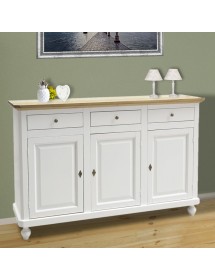 Madia Credenza in legno shabby chic 3 porte L.150 x P.45 H.98
