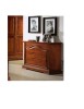 MOBILI 2G -  Cassettiera classica 4 cassetti legno tinta noce 125x52x99 (495) VISTA FRONTALE