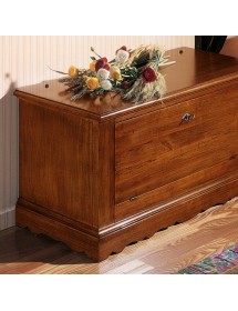 CASSAPANCA DOPPIA APERTURA CLASSICA IN LEGNO GREZZA L.100 P.43 H.50 (716)