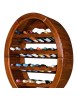 MOBILI 2G - PORTA BOTTIGLIE IN LEGNO(CONTIENE 24 BOTTIGLIE)MISURE L.79 P.31 H.123 (1211) vista frontale