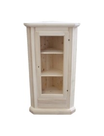 Mobile ad angolo 1 Anta Legno shabby bianco 50X50X130 (724)