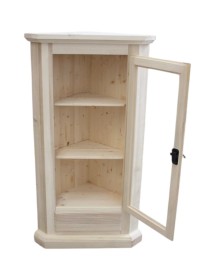 Mobile ad angolo 1 Anta Legno shabby bianco 50X50X130 (724)