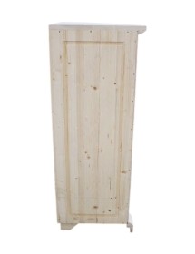 Mobile ad angolo 1 Anta Legno shabby bianco 50X50X130 (724)