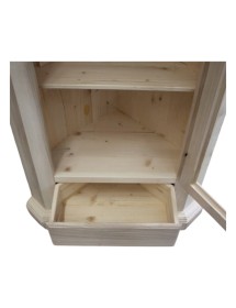 Mobile ad angolo 1 Anta Legno shabby bianco 50X50X130 (724)