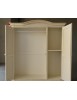 MOBILI 2G - Armadio 3 ante legno gendarme shabby avorio 158x56X197 VISTA FRONTALE