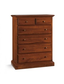 MOBILI 2G - Mobile letto arte povera rete singola legno tinta noce 97x48x120 (2132) vista frontale