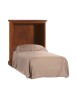 MOBILI 2G - Mobile letto arte povera rete singola legno tinta noce 97x48x120 (2132) vista frontale